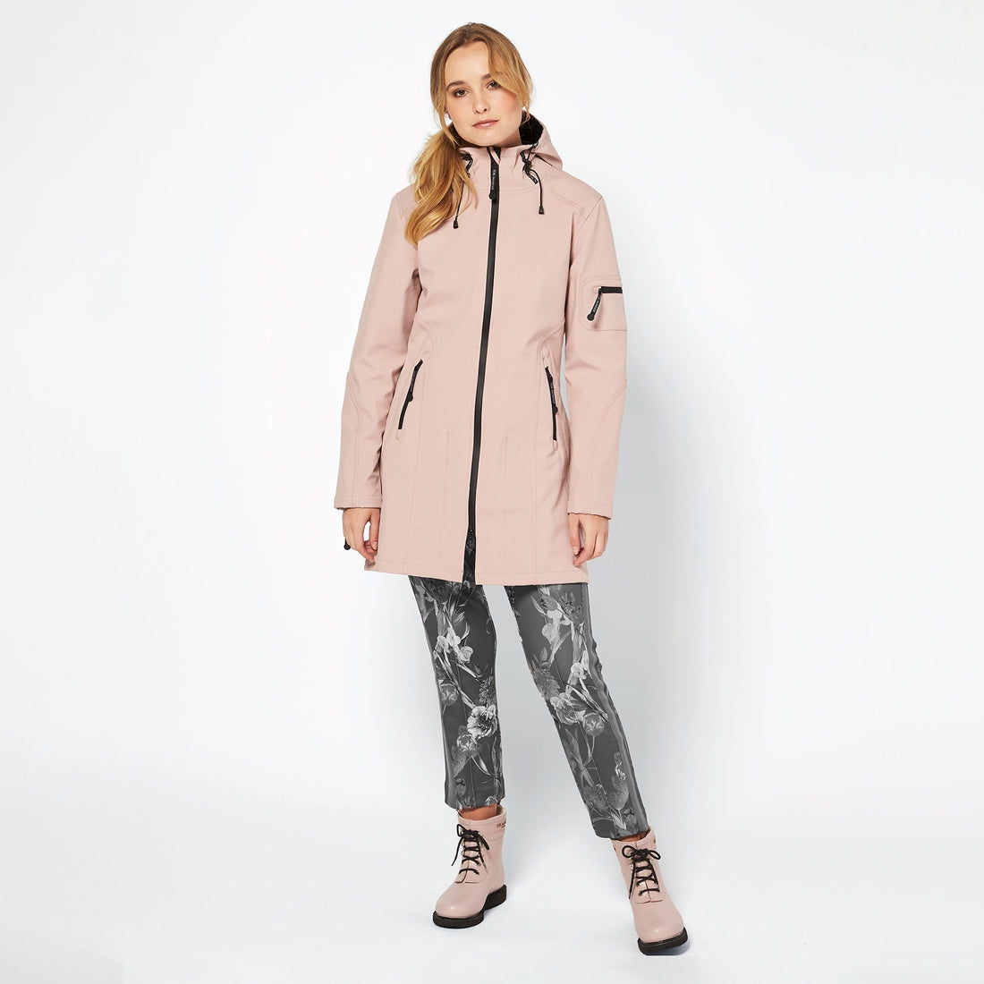 Softshell regenjas RAIN07 | Adobe Rose | Raincoat | Ilse Jacobsen