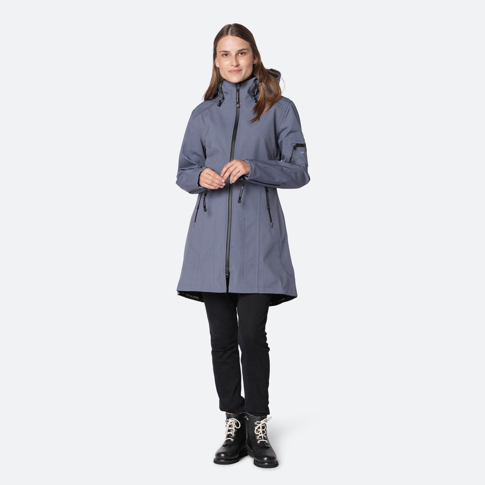 Softshell regenjas RAIN07 | Blue Grayness | Raincoat | Ilse Jacobsen