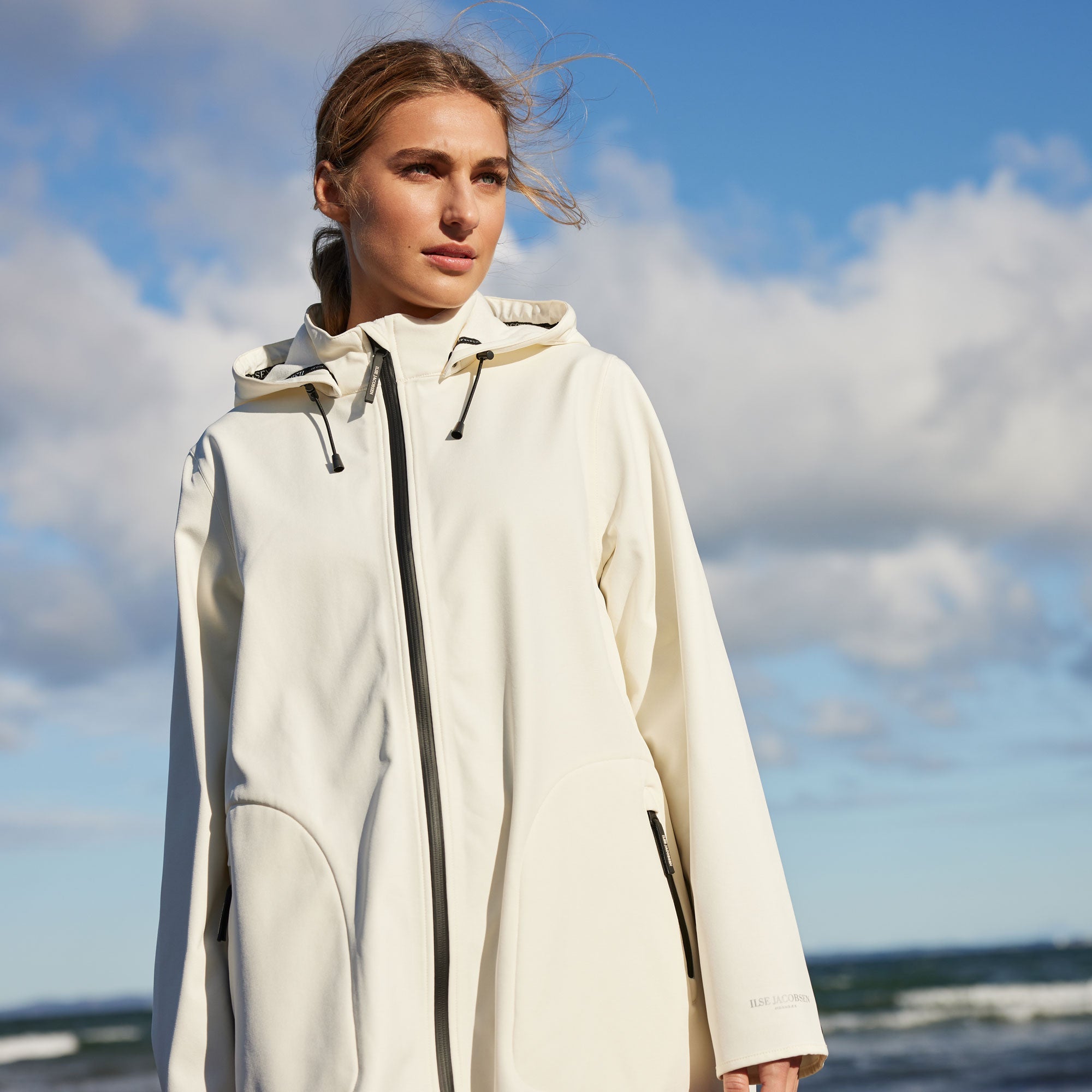 Softshell Regenjas RAIN128 | White Sugar | Raincoat | Ilse Jacobsen