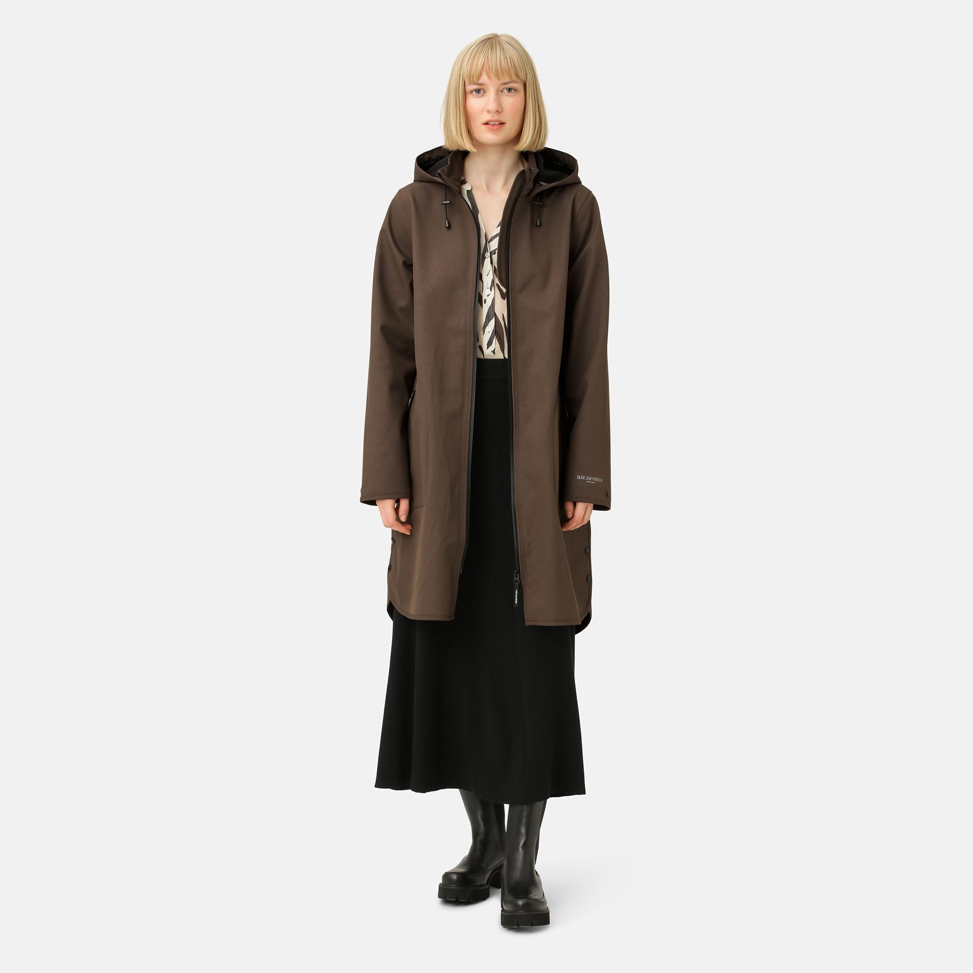 Softshell regenjas RAIN128 | Chocolate Brown | Raincoat | Ilse Jacobsen
