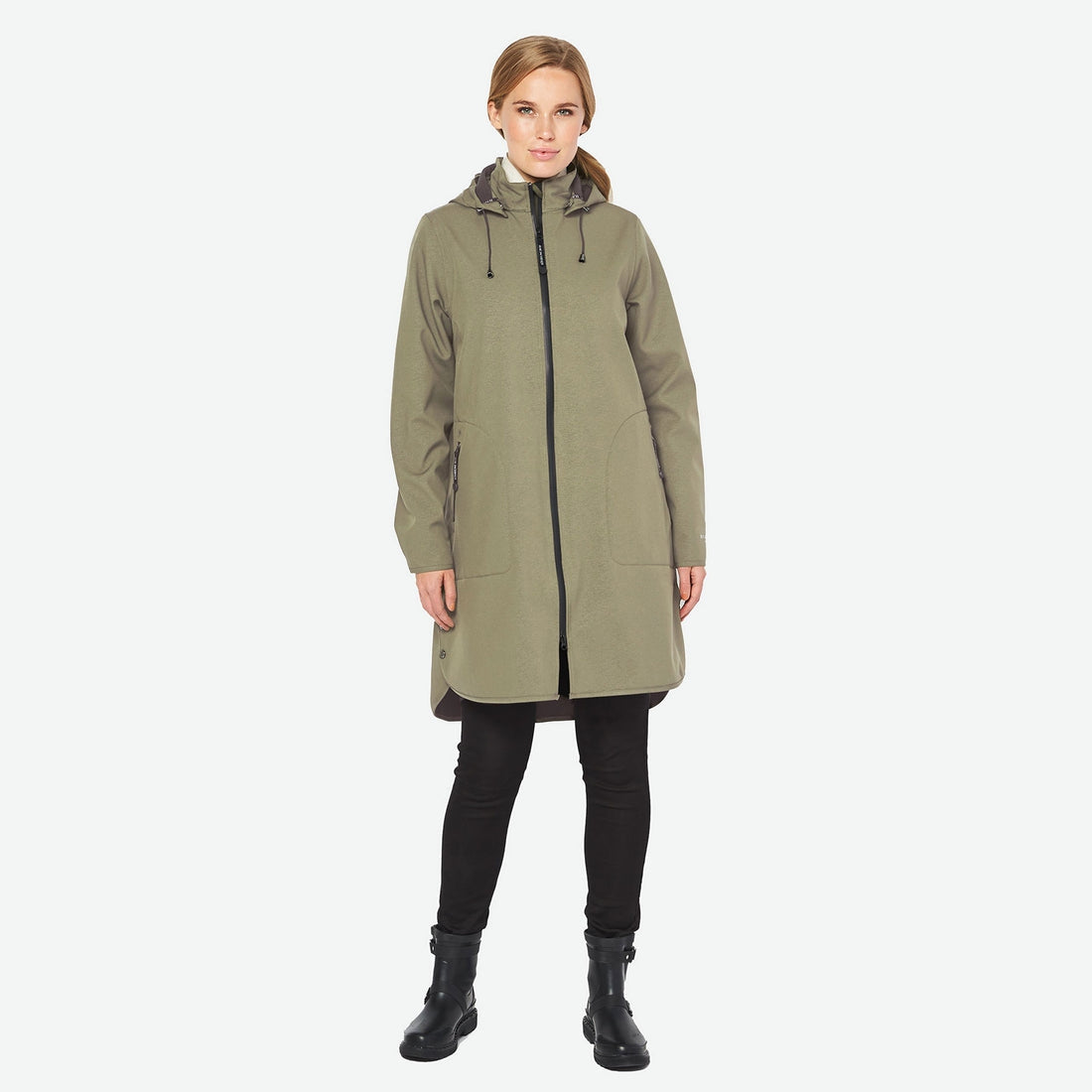 Softshell regenjas RAIN128 | Sage | Raincoat | Ilse Jacobsen