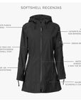 Softshell Regenjas RAIN128 | Old Lavender | Raincoat | Ilse Jacobsen