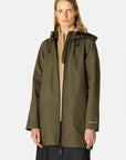 Softshell Regenjas RAIN135 | Army | Raincoat | Ilse Jacobsen