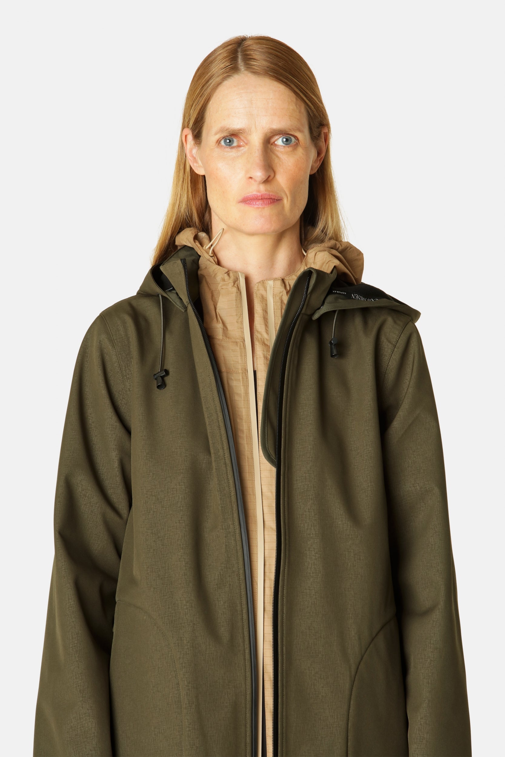 Softshell Regenjas RAIN135 | Army | Raincoat | Ilse Jacobsen
