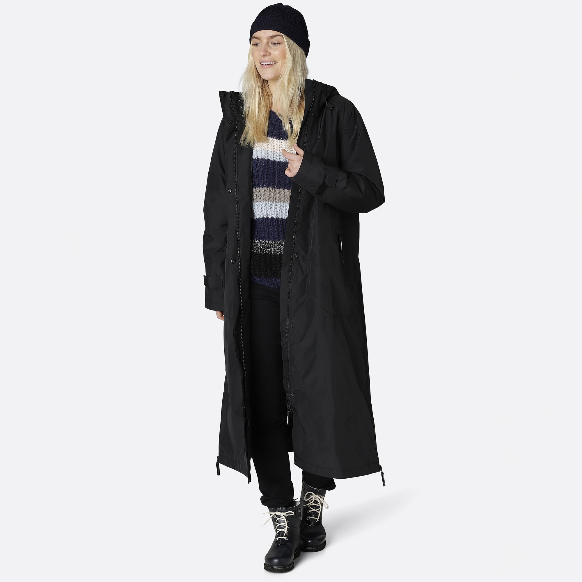 Regenjas RAIN150 | Black | Raincoat | Ilse Jacobsen