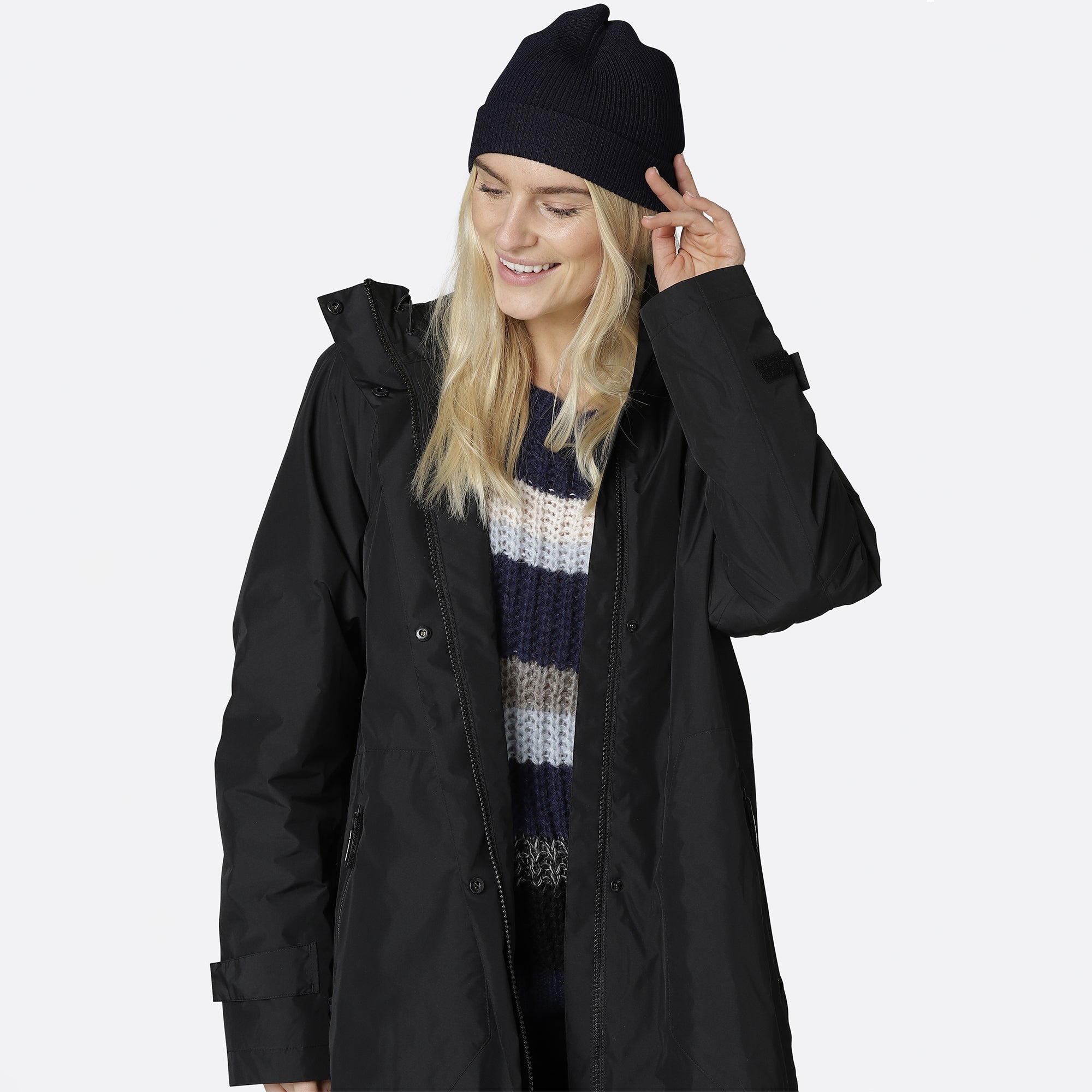 Regenjas RAIN150 | Black | Raincoat | Ilse Jacobsen