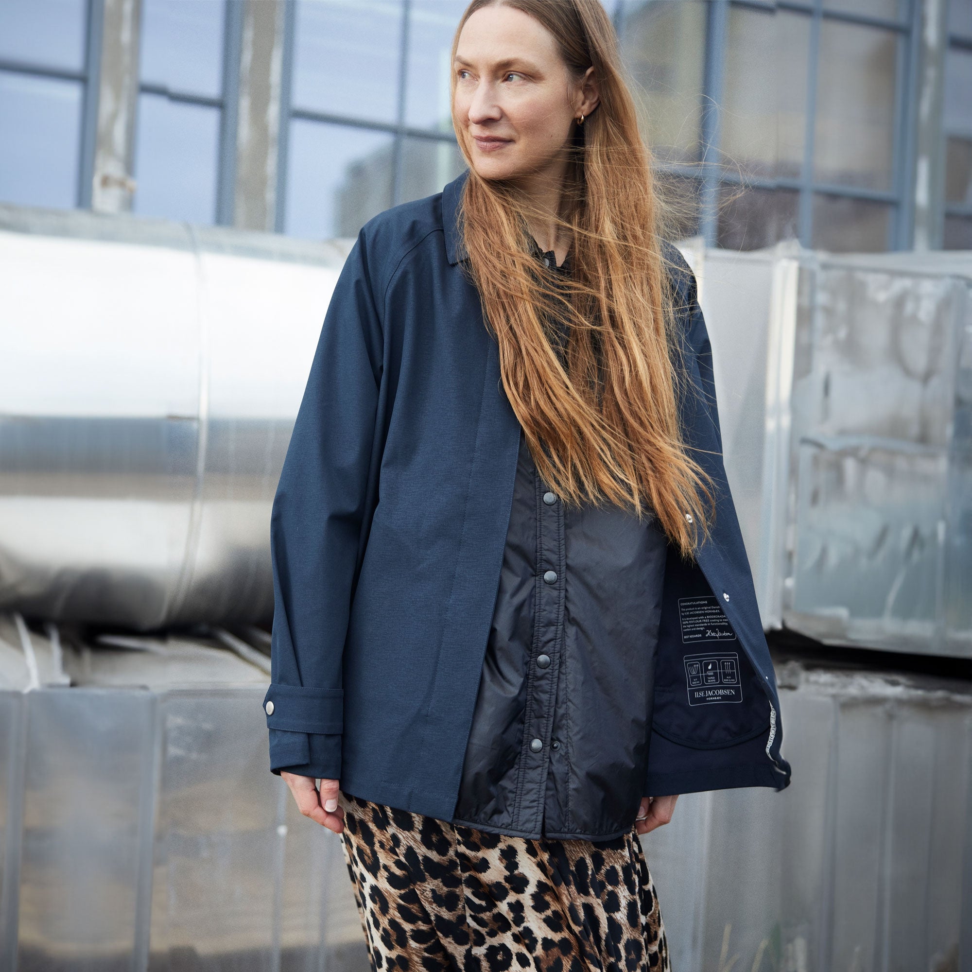 Regenjas RAIN205 | Dark Indigo | Raincoat | Ilse Jacobsen