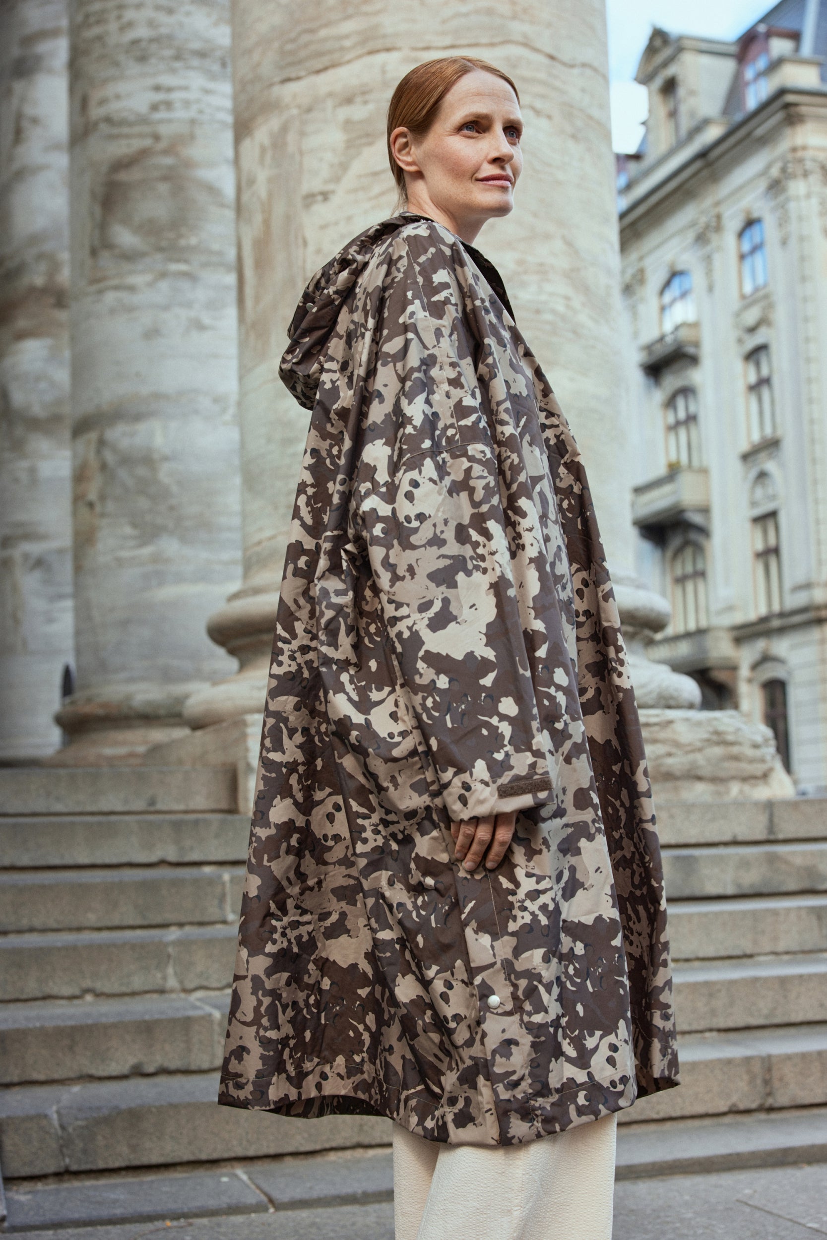 Regenponcho RAIN221SPP | Brown Camo | Poncho | Ilse Jacobsen