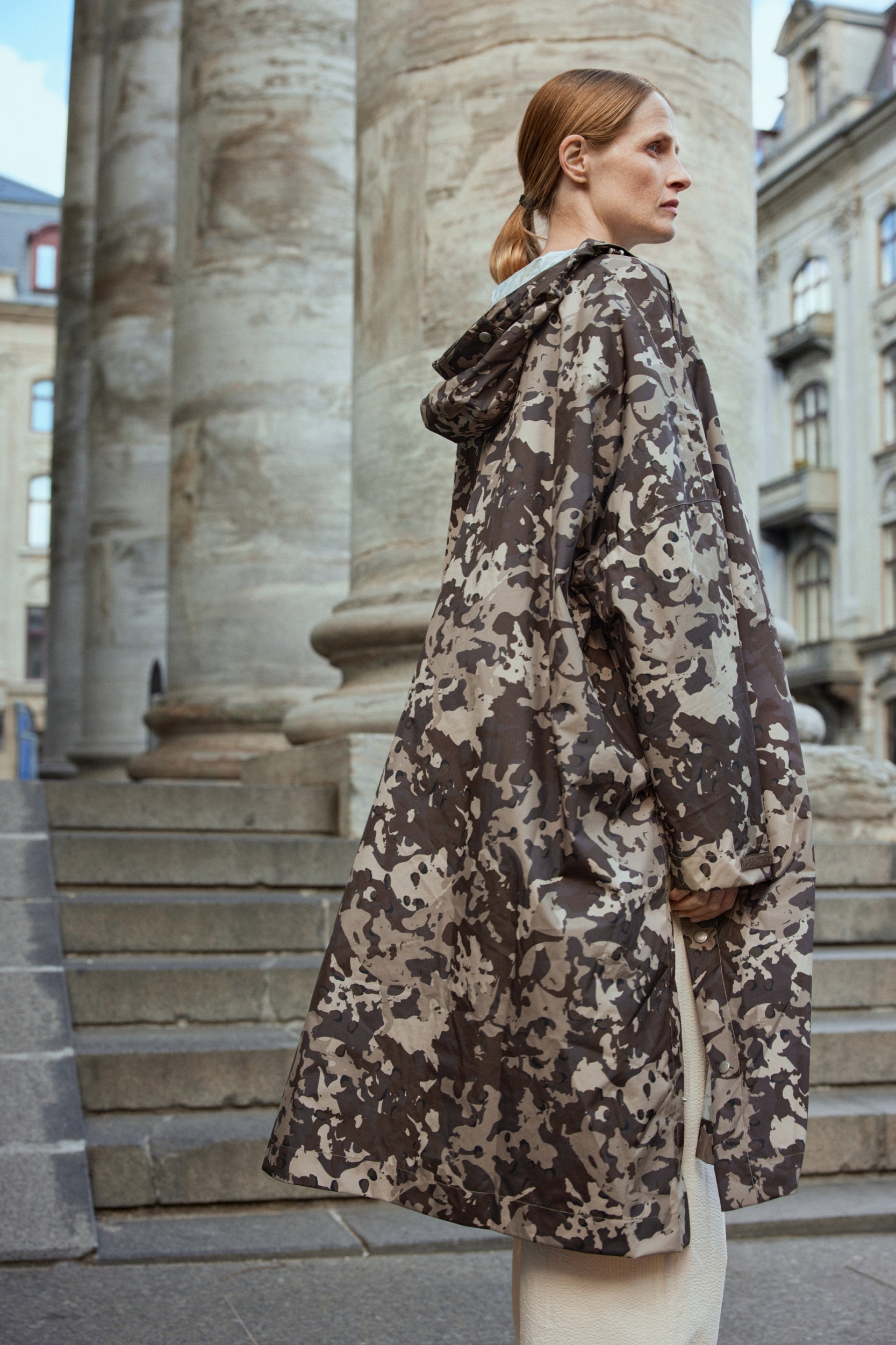 Regenponcho RAIN221SPP | Brown Camo | Poncho | Ilse Jacobsen