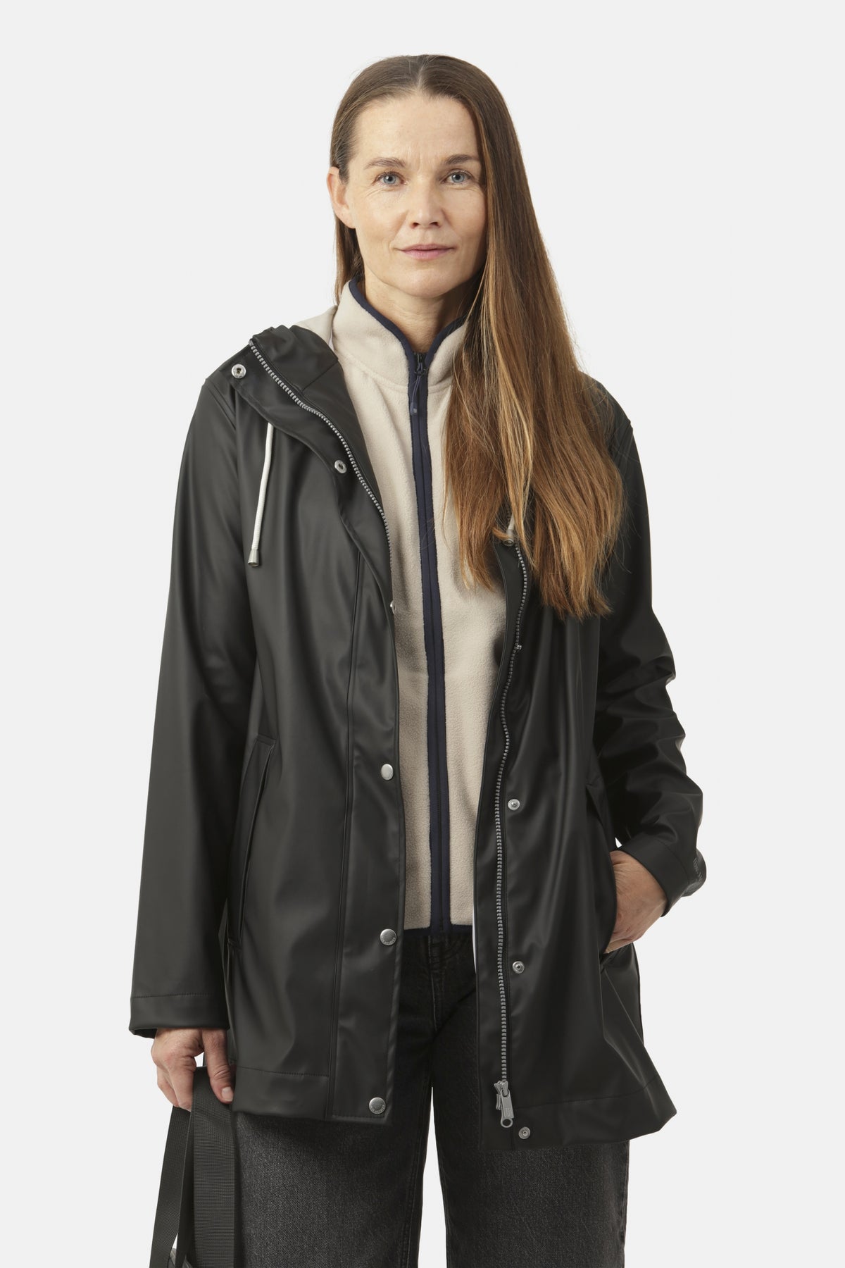 Korte regenjas RAIN228FR | Black Beauty | Raincoat | Ilse Jacobsen