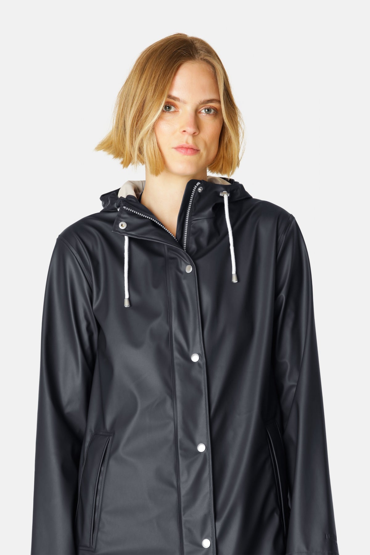 Korte regenjas RAIN228FR | Dark Indigo | Raincoat | Ilse Jacobsen