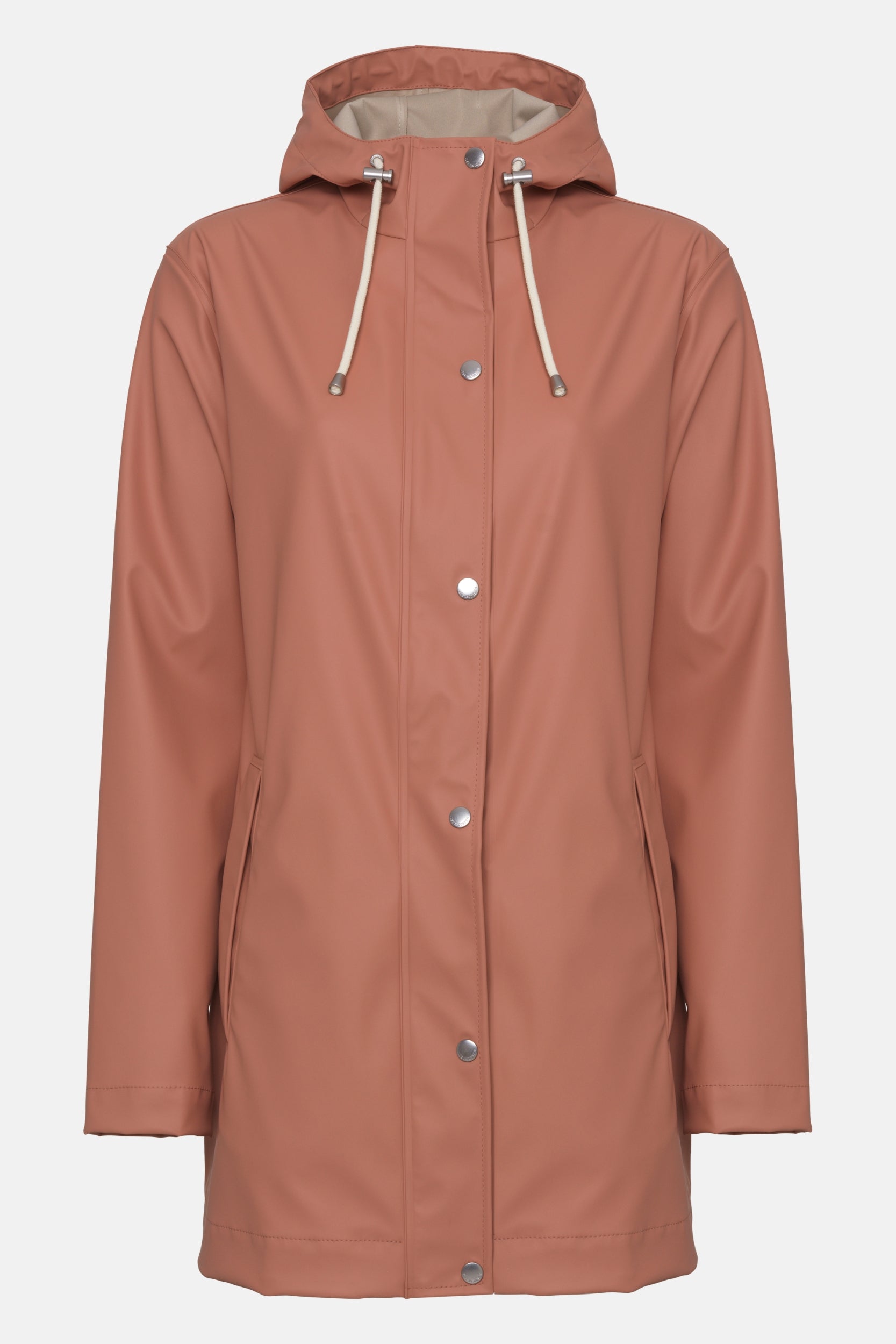 Korte regenjas RAIN228FR | Ash Rose | Raincoat | Ilse Jacobsen