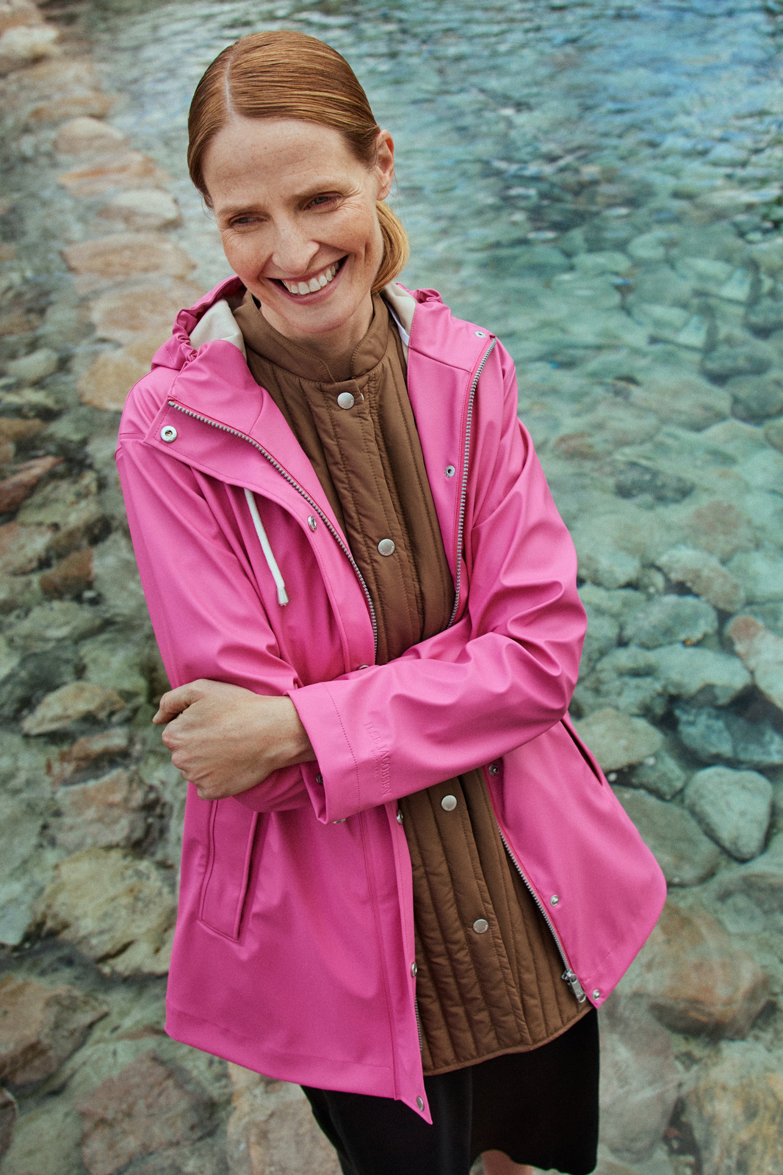 Regenjas RAIN228FR | Magenta | Raincoat | Ilse Jacobsen