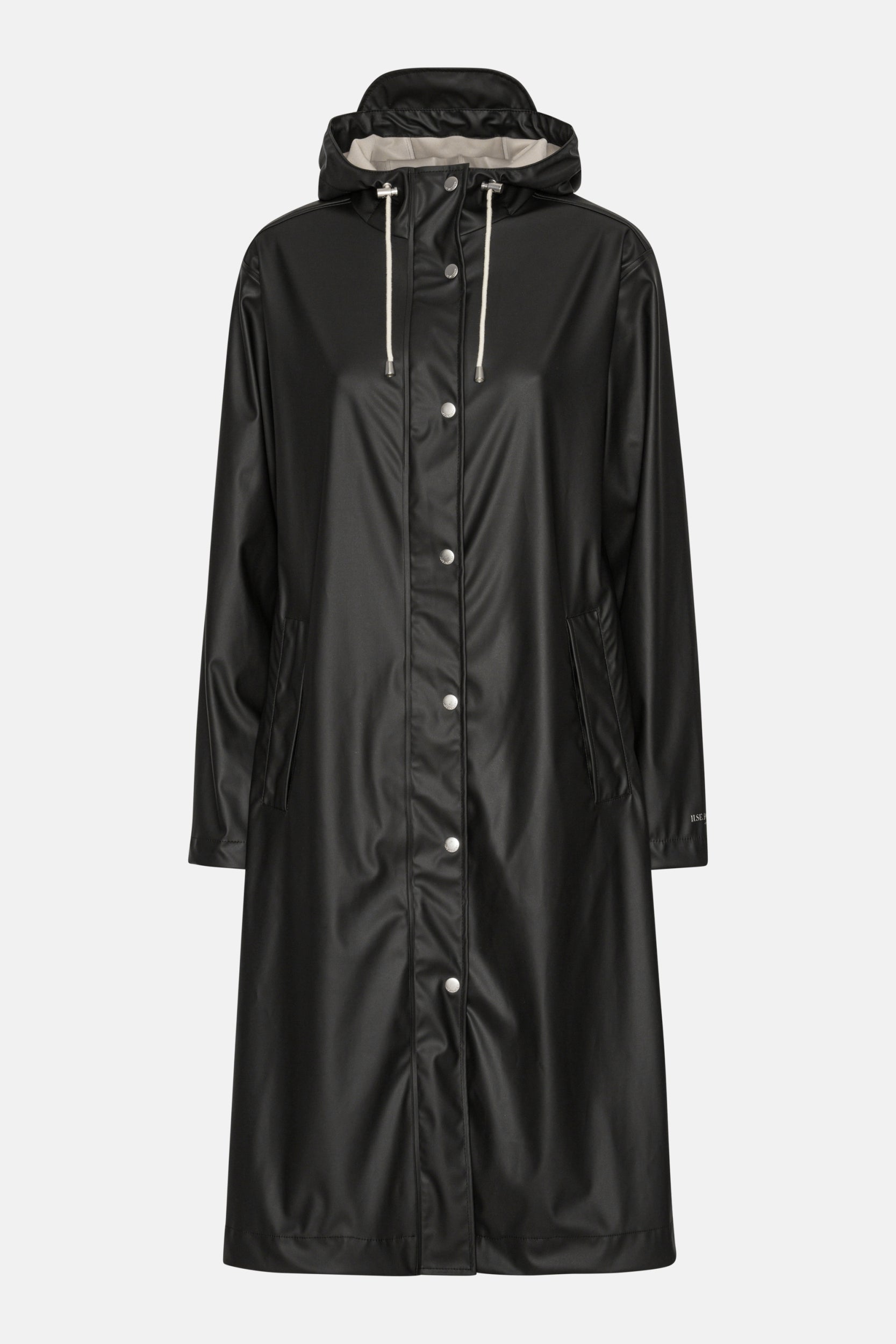 Lange regenjas RAIN232FR | Black Beauty | Raincoat | Ilse Jacobsen