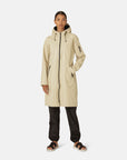 Softshell regenjas lang RAIN37L | Beige | Raincoat | Ilse Jacobsen