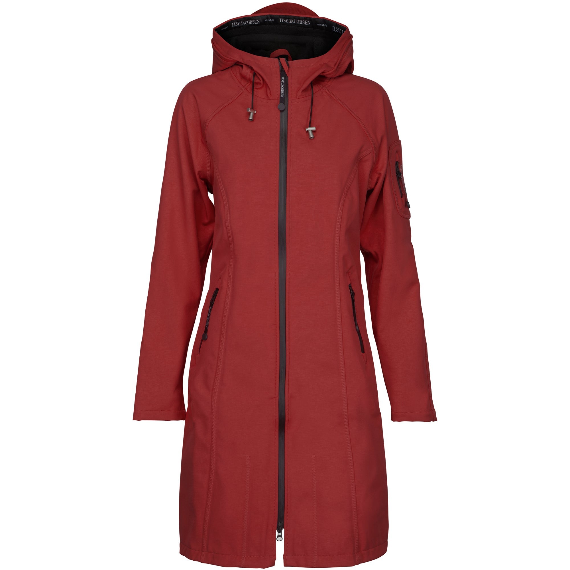 Softshell regenjas lang RAIN37L | Rhubarb | Raincoat | Ilse Jacobsen