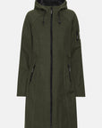 Softshell regenjas lang RAIN37L | Army | Raincoat | Ilse Jacobsen