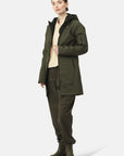 Softshell regenjas lang RAIN37L | Army | Raincoat | Ilse Jacobsen
