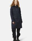 Softshell regenjas lang RAIN37L | Dark Indigo | Raincoat | Ilse Jacobsen