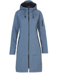 Softshell Regenjas lang RAIN37L | Blue Grayness | Raincoat | Ilse Jacobsen