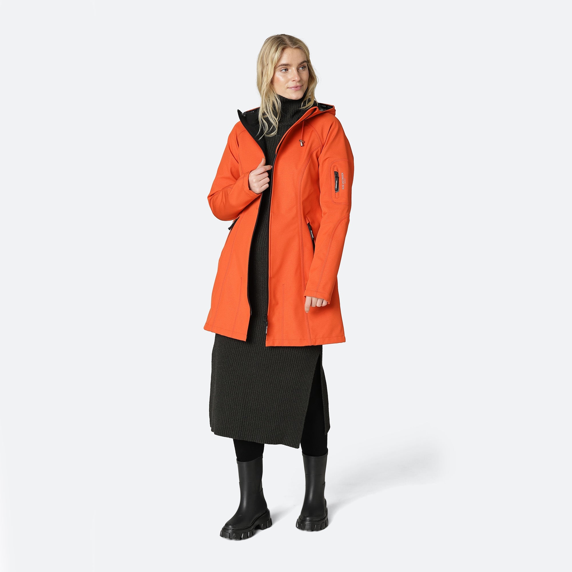 Softshell Regenjas RAIN37 | Warm Orange | Raincoat | Ilse Jacobsen