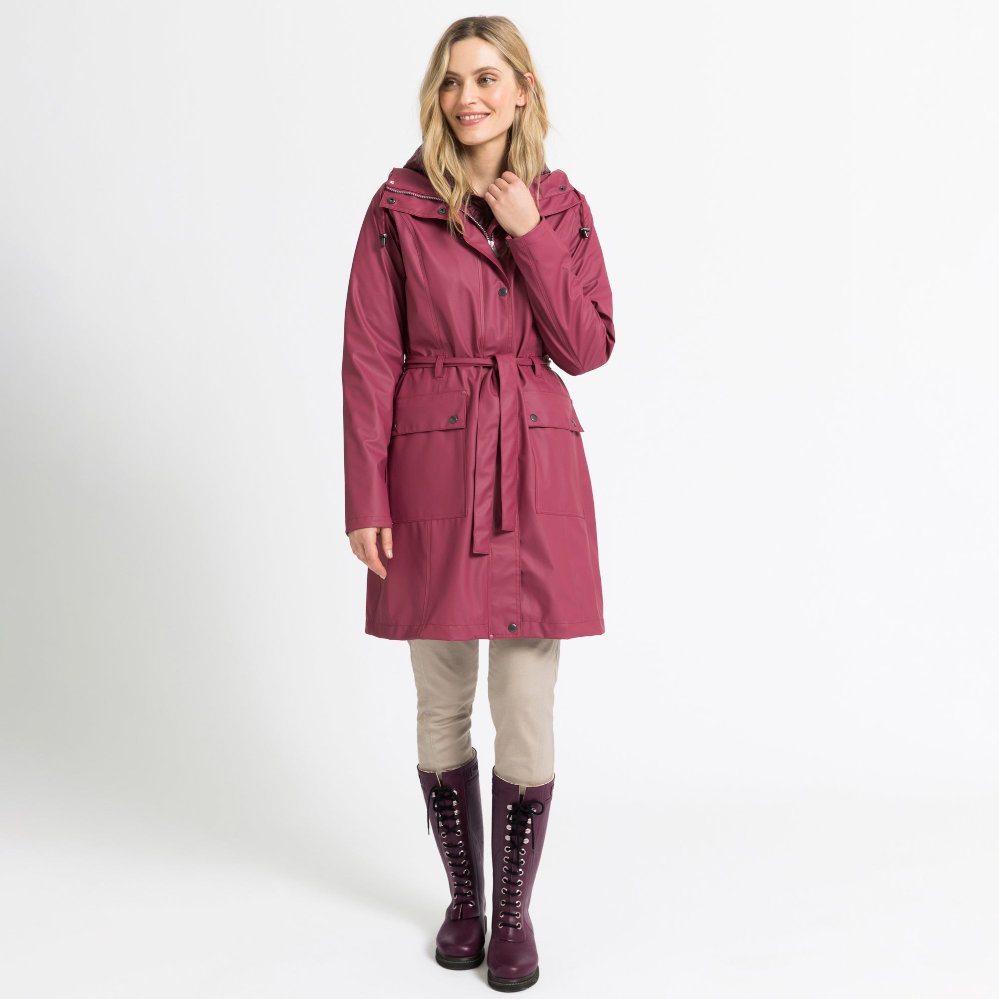 Regenjas RAIN70 | Maroon | Raincoat | Ilse Jacobsen