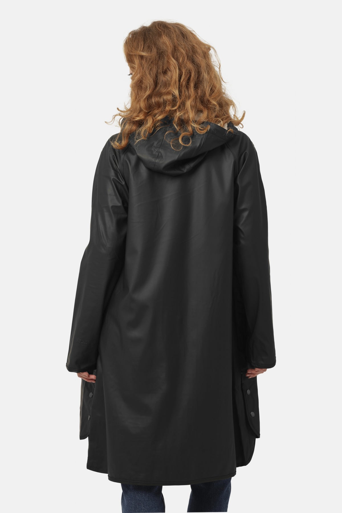 Regenjas in A-lijn RAIN71 | Black | Raincoat | Ilse Jacobsen