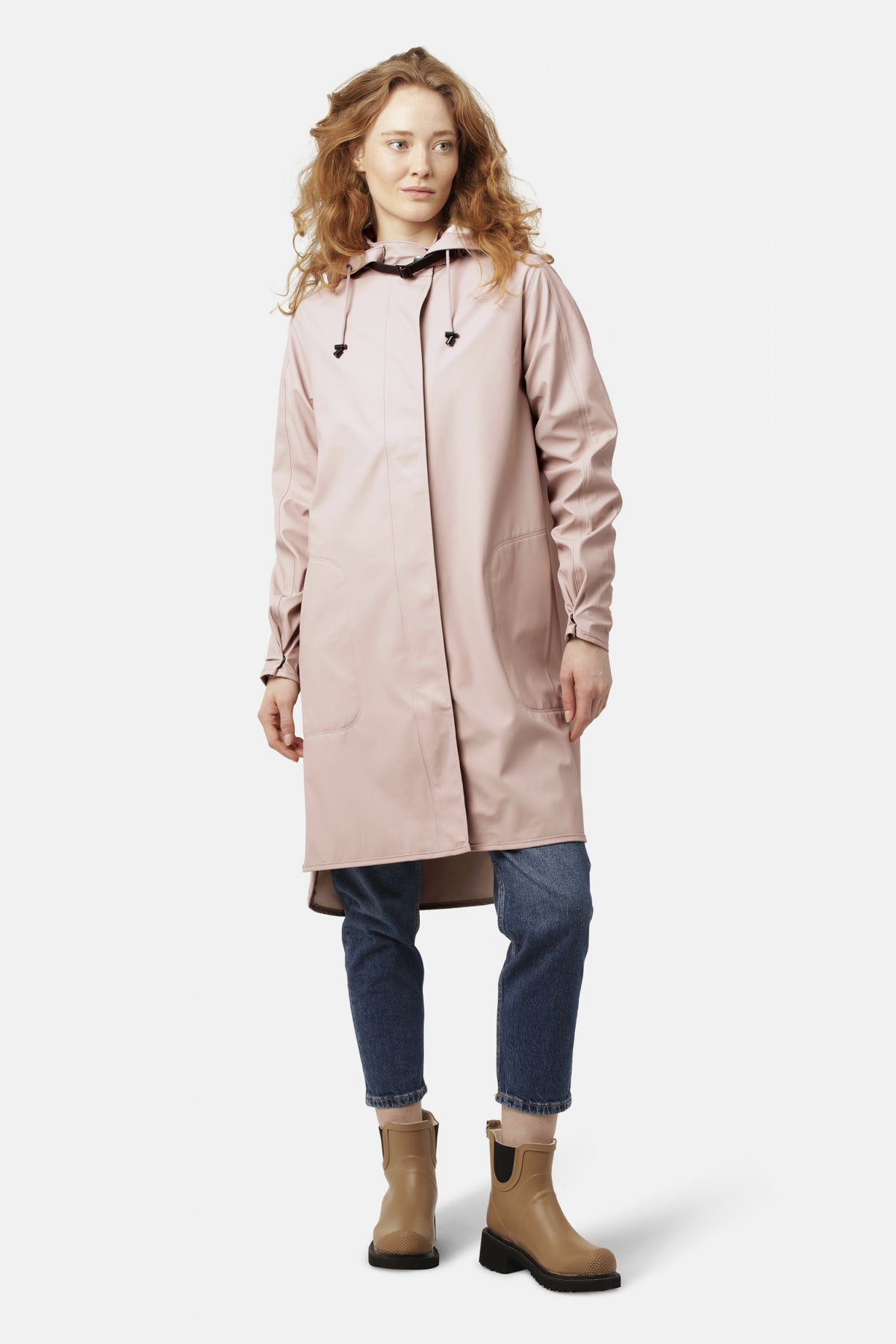 Regenjas in A-lijn RAIN71 | Adobe Rose | Raincoat | Ilse Jacobsen