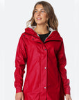 Regenjas RAIN87 - 303 Deep Red | Deep Red | Raincoat | Ilse Jacobsen