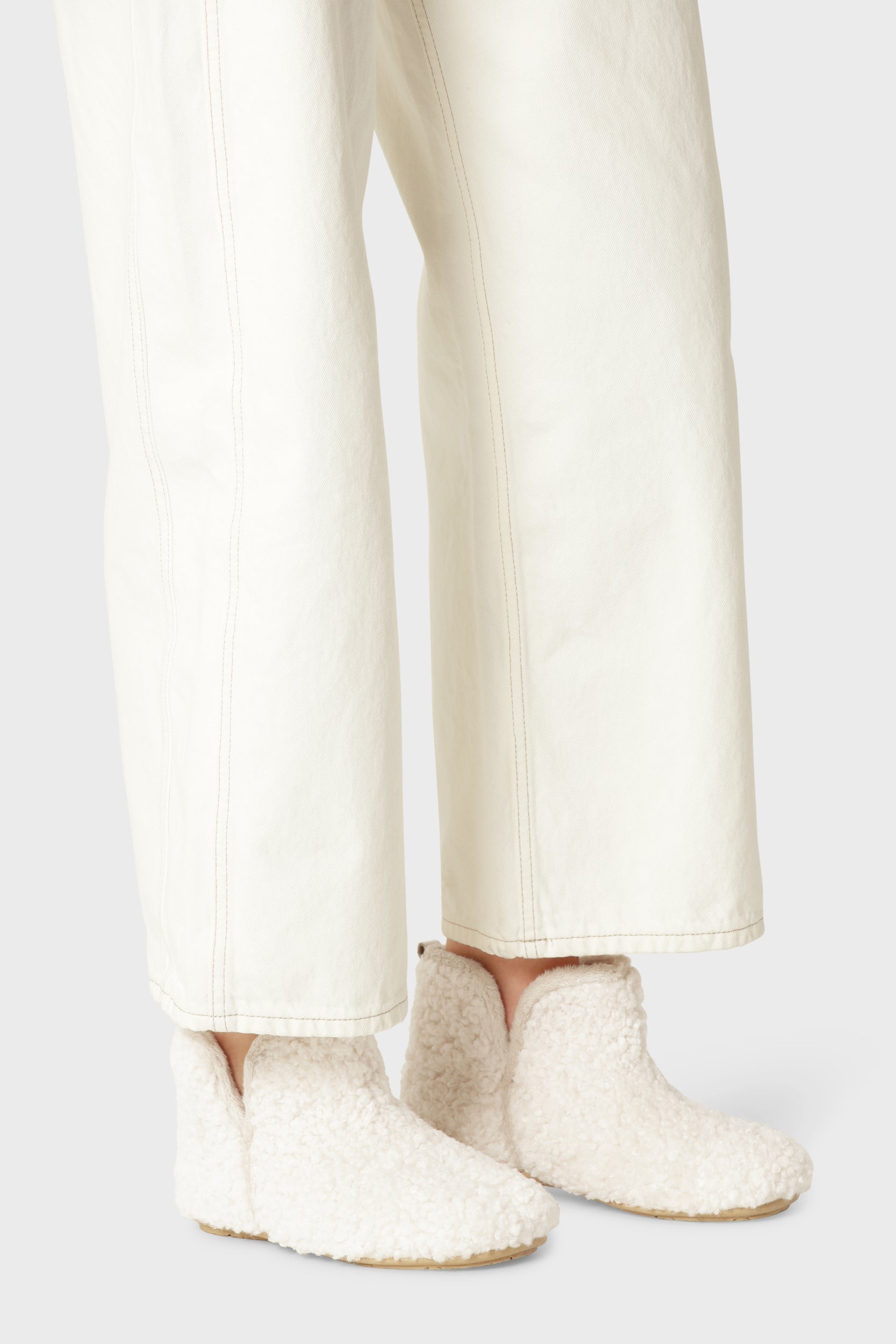 Warme pantoffellaarsjes SNIPPY01 | Milk Creme Wheat | Boots | Ilse Jacobsen