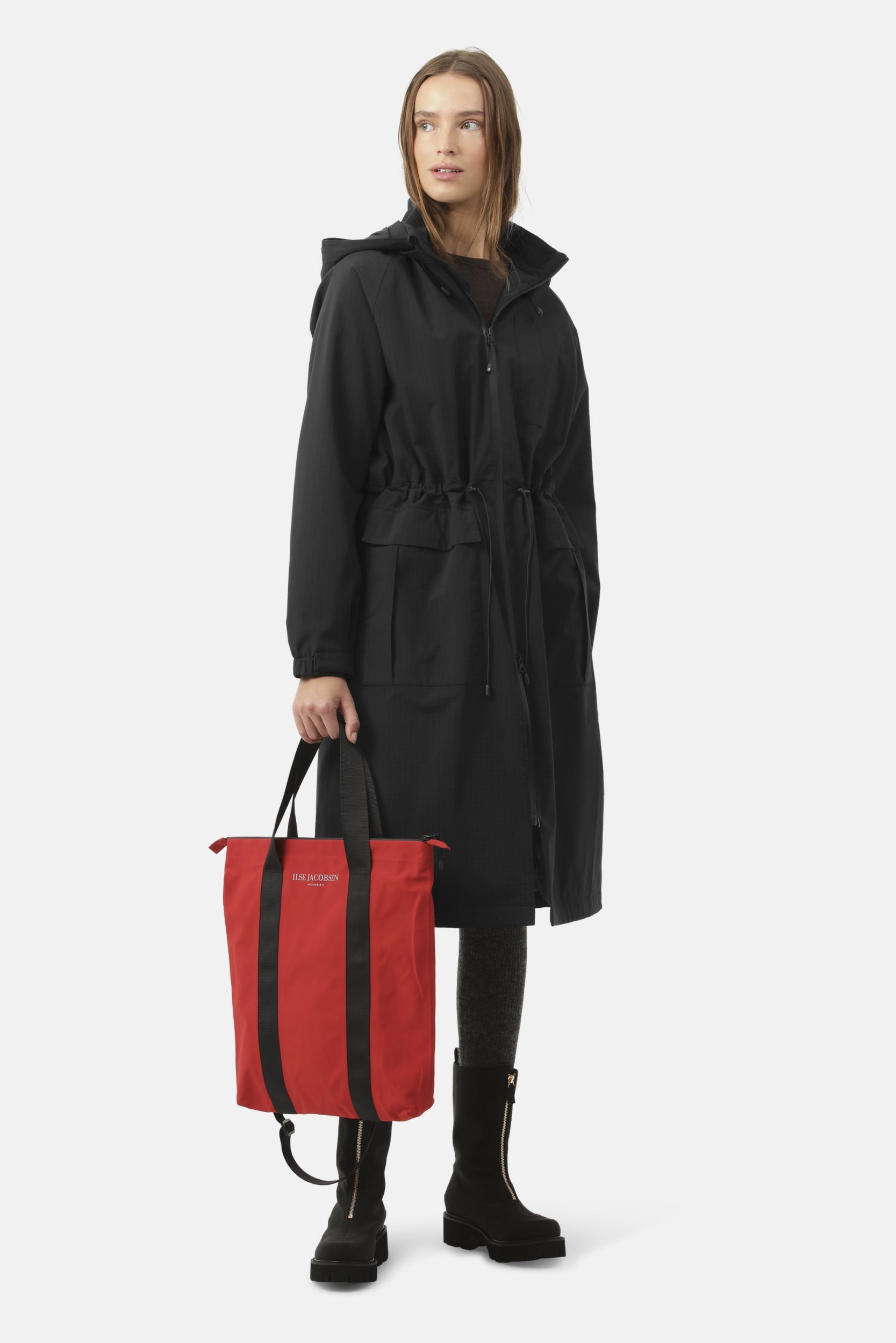 Lange Winterjas THERMAL01 | Black Beauty | Parka | Ilse Jacobsen