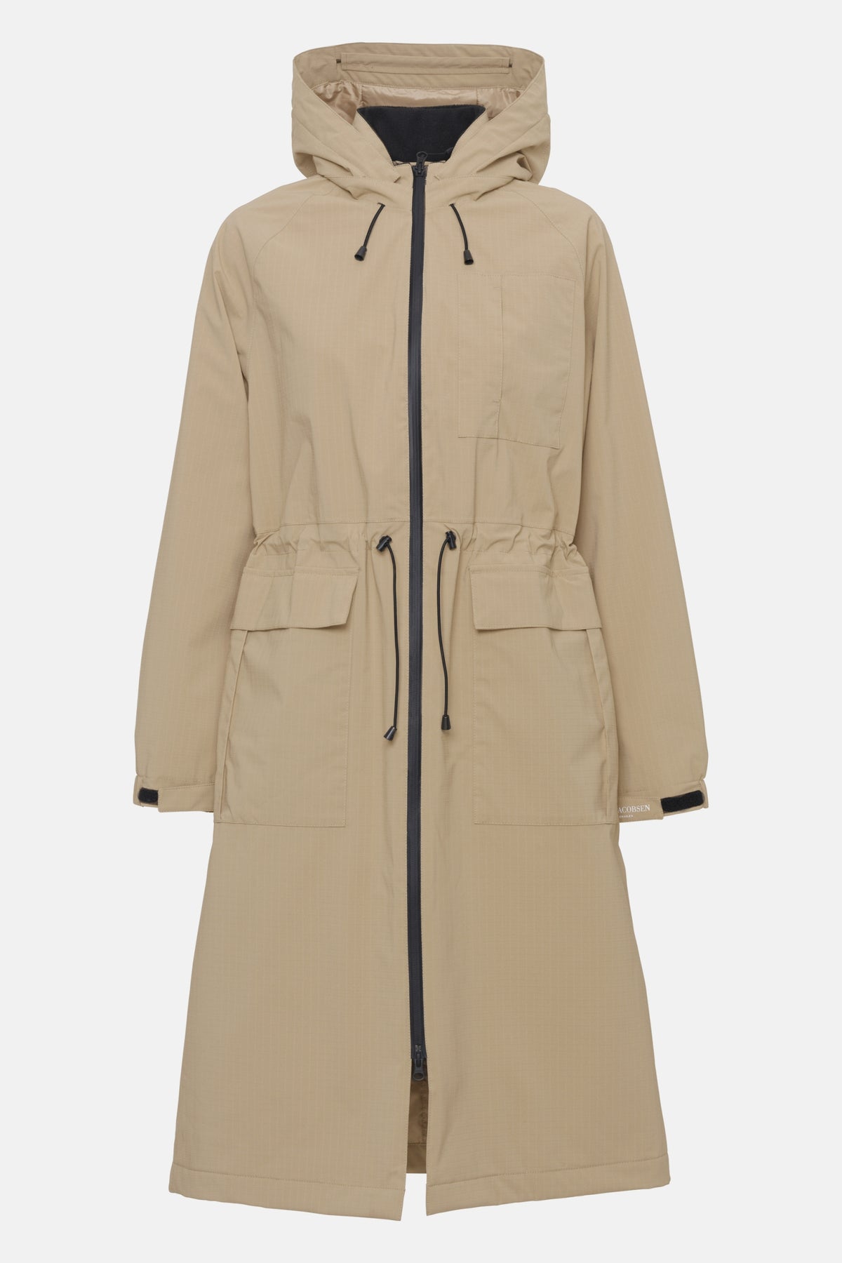 Lange winterparka THERMAL01 | Greige | Parka | Ilse Jacobsen