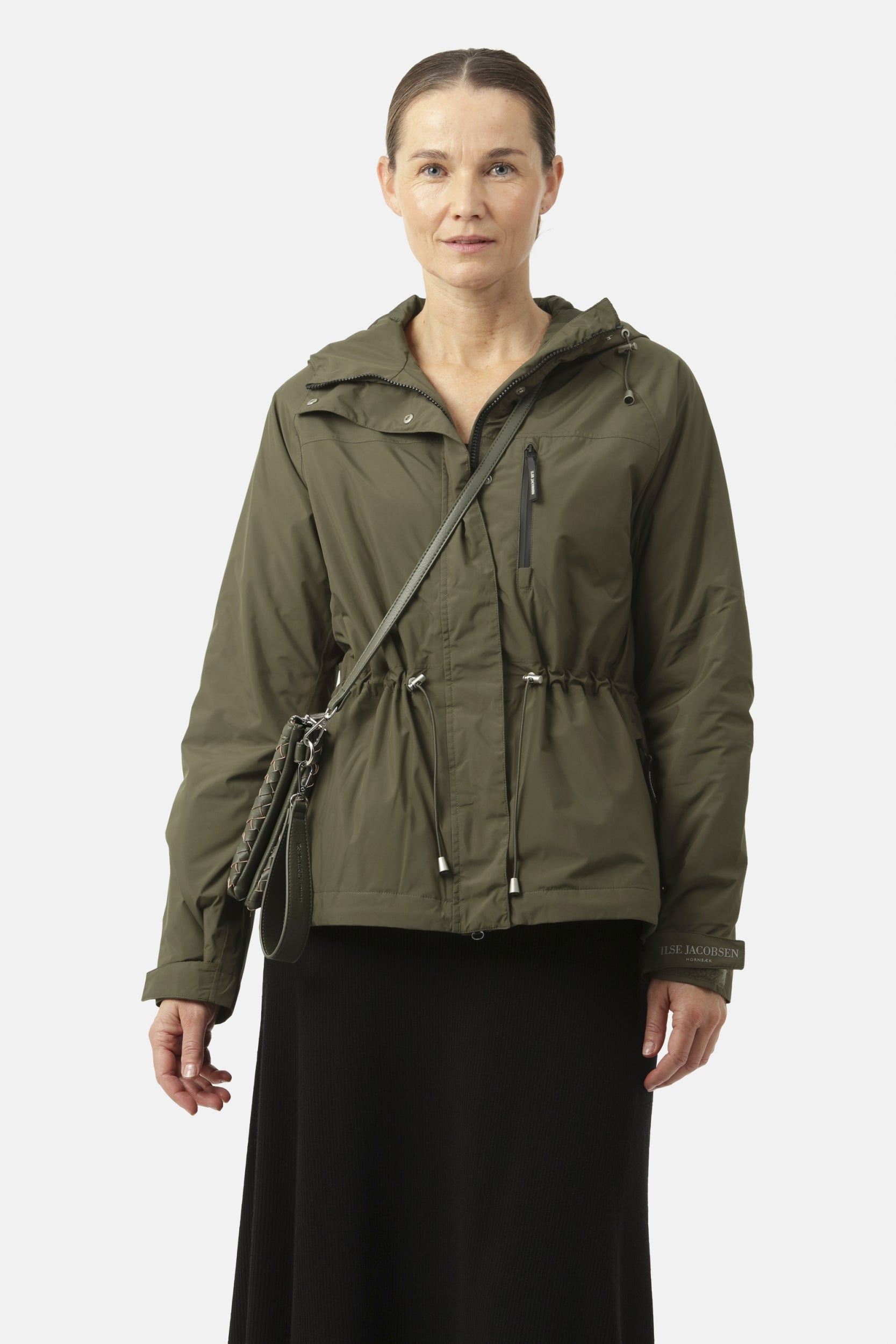 Korte Regenjas THERMAL08SP | Army | Jacket | Ilse Jacobsen