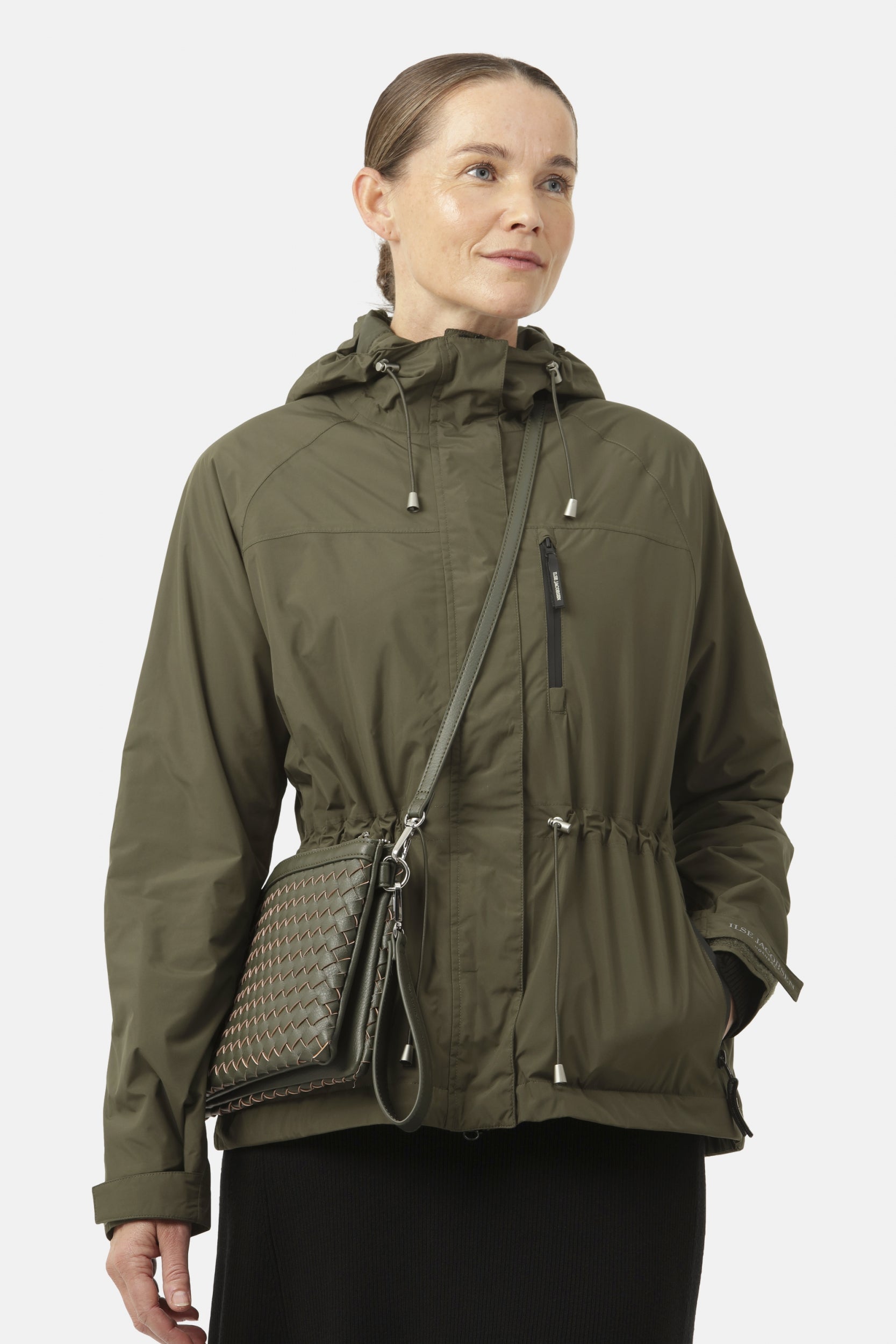 Korte Regenjas THERMAL08SP | Army | Jacket | Ilse Jacobsen
