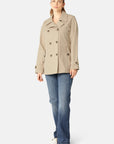 Peacoat TRENCHRAIN02 | White Pepper | Coat | Ilse Jacobsen