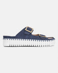 Sandalen met verstelbare gespen TULIP1037 - 699100 Blue Greyness White | Blue Greyness White | Sandals | Ilse Jacobsen