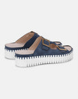 Sandalen met verstelbare gespen TULIP1037 - 699100 Blue Greyness White | Blue Greyness White | Sandals | Ilse Jacobsen