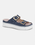 Sandalen met verstelbare gespen TULIP1037 - 699100 Blue Greyness White | Blue Greyness White | Sandals | Ilse Jacobsen