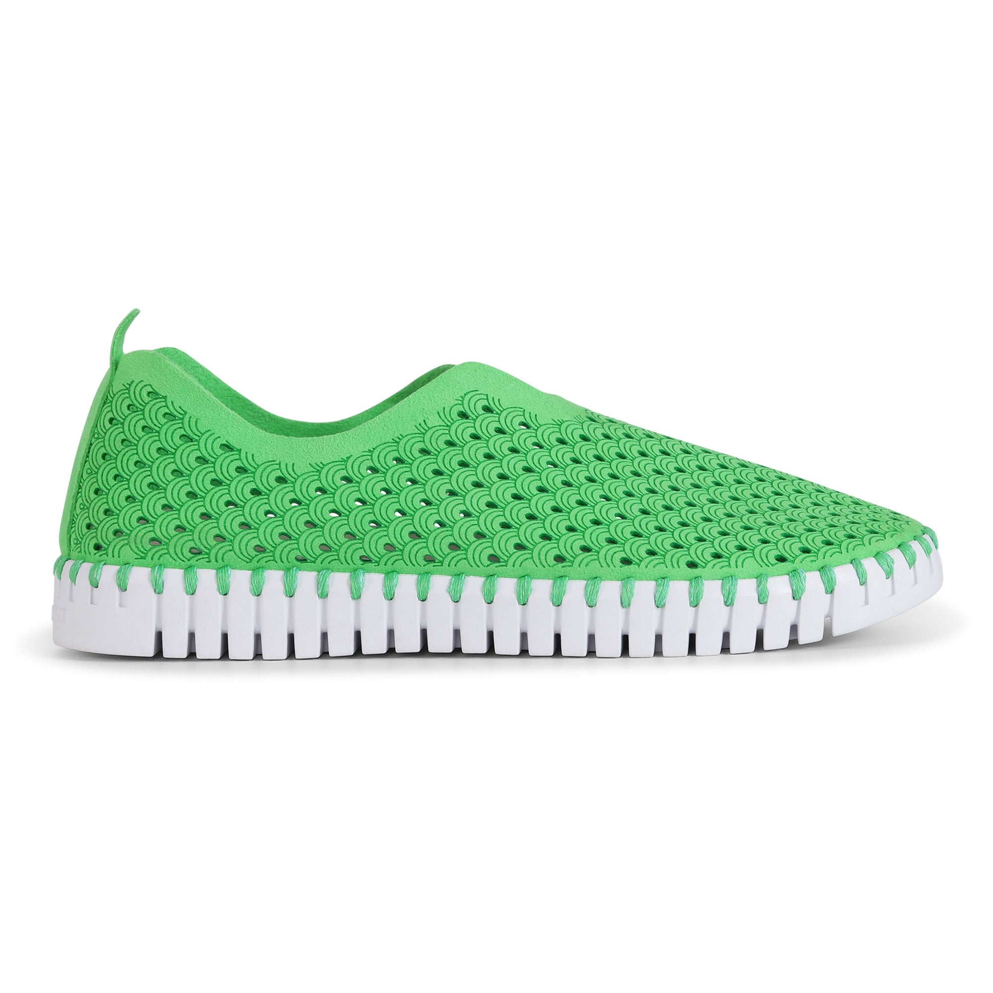 Instappers Tulip139 witte zool | Bright Green | Shoes | Ilse Jacobsen