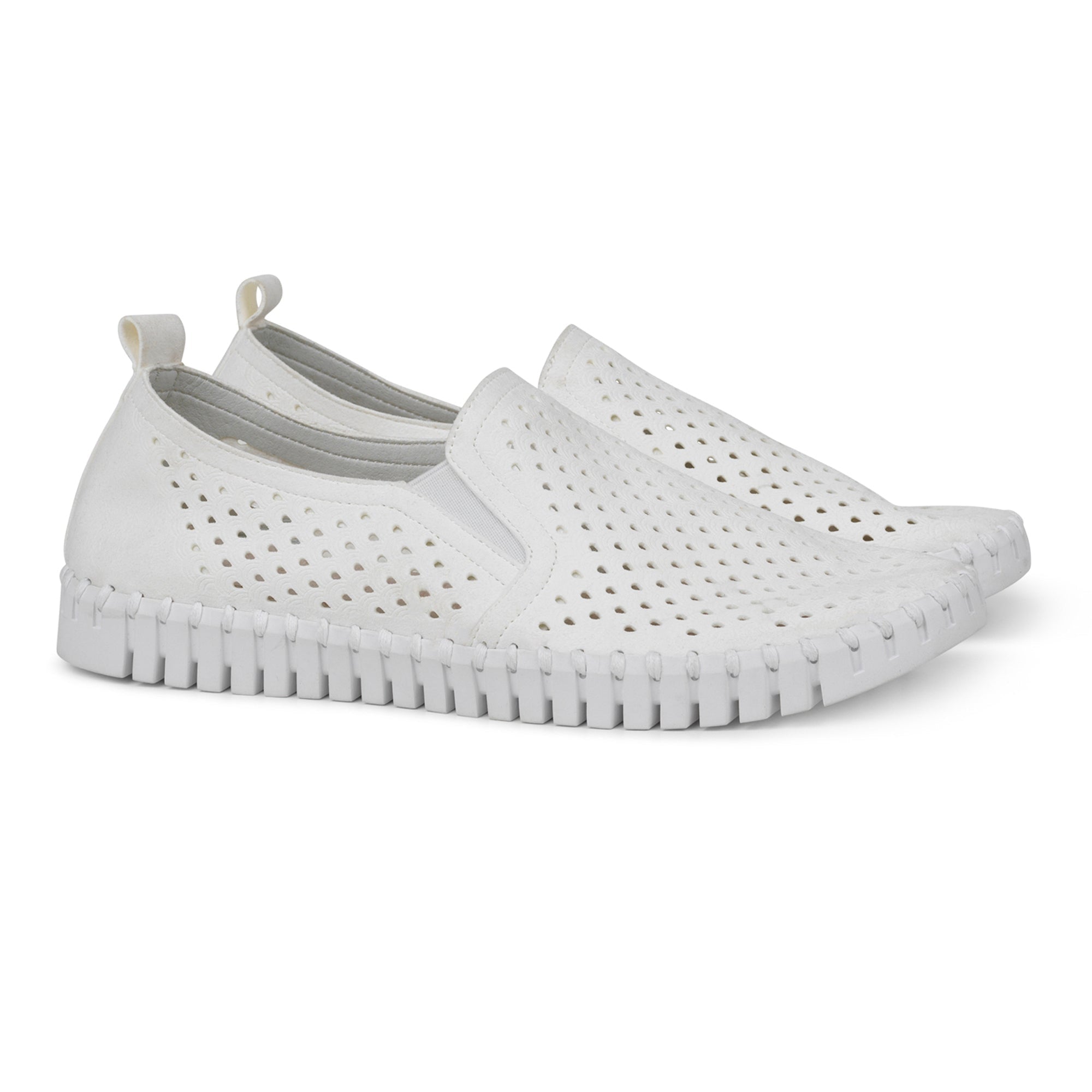 Instappers Heren TULIP140MEN beige zool | White | Shoes | Ilse Jacobsen