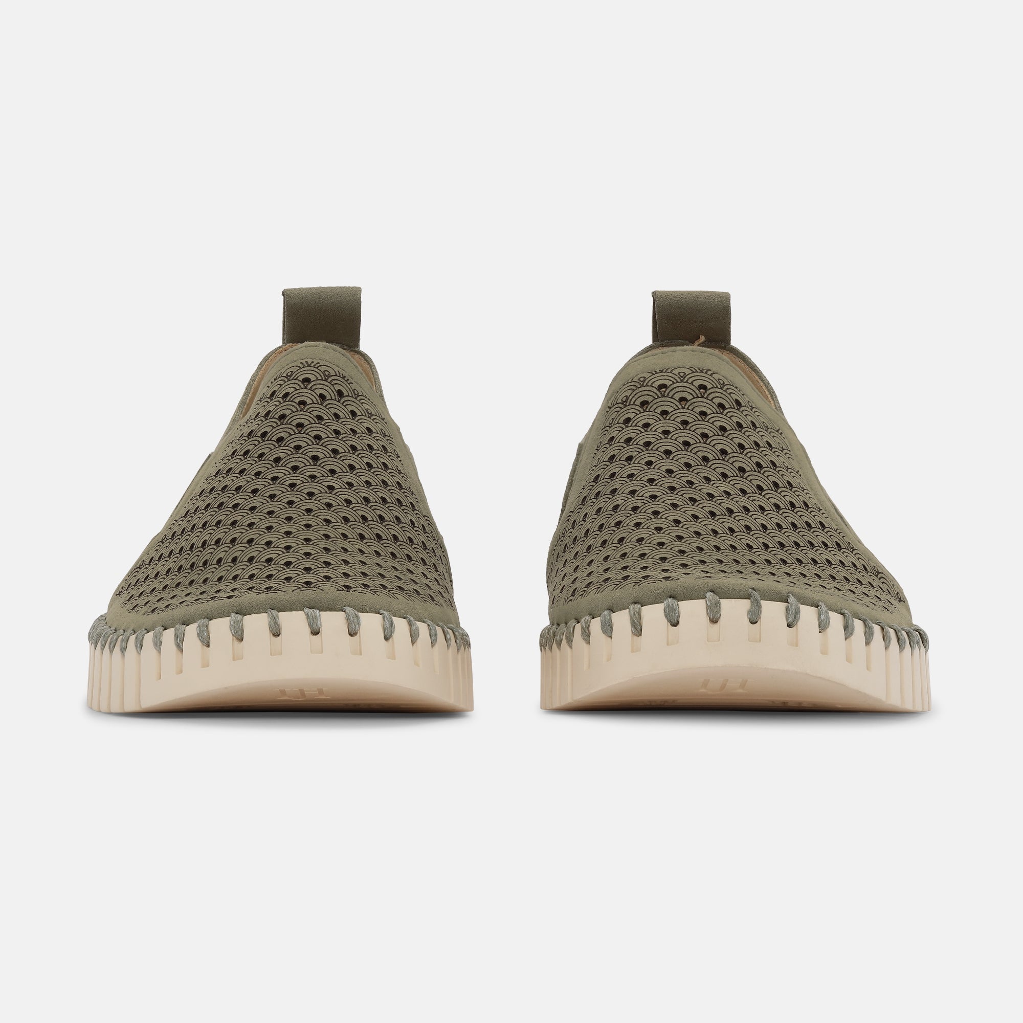Instappers Heren TULIP140MEN beige zool | Army | Shoes | Ilse Jacobsen