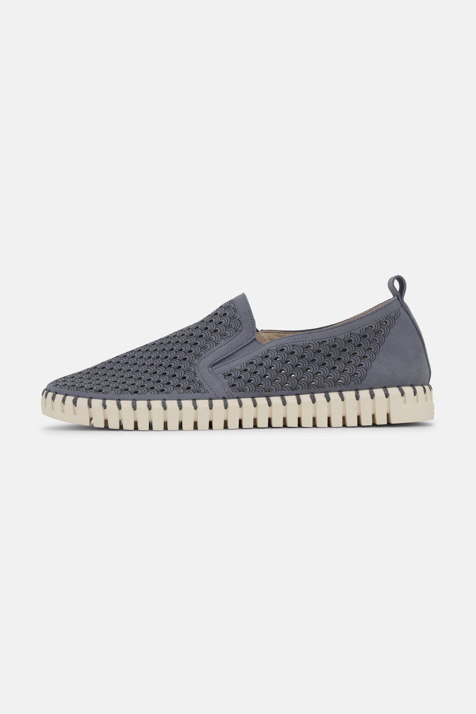 Instappers Heren TULIP140MEN beige zool | Grey Blue | Shoes | Ilse Jacobsen