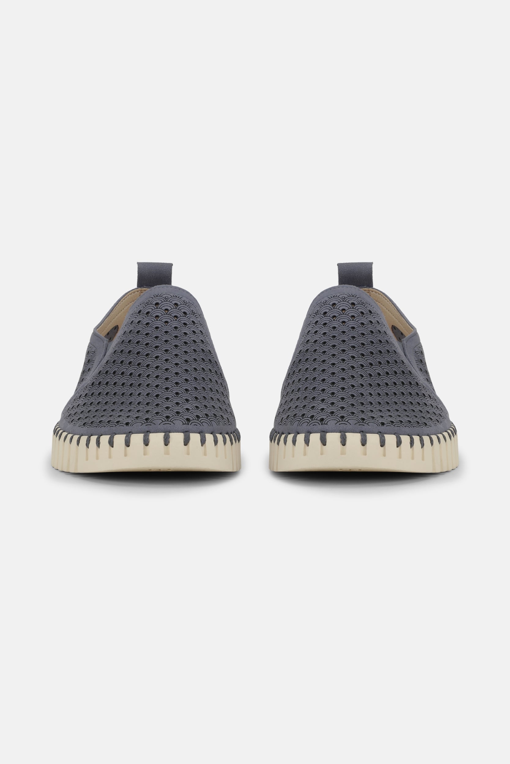 Instappers Heren TULIP140MEN beige zool | Grey Blue | Shoes | Ilse Jacobsen