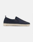 Instappers Heren TULIP143MEN beige zool | Dark Indigo Pearled Ivory | Shoes | Ilse Jacobsen
