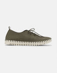 Schoen Heren TULIP145MEN | Deep Olive Pearled Ivory | Shoes | Ilse Jacobsen
