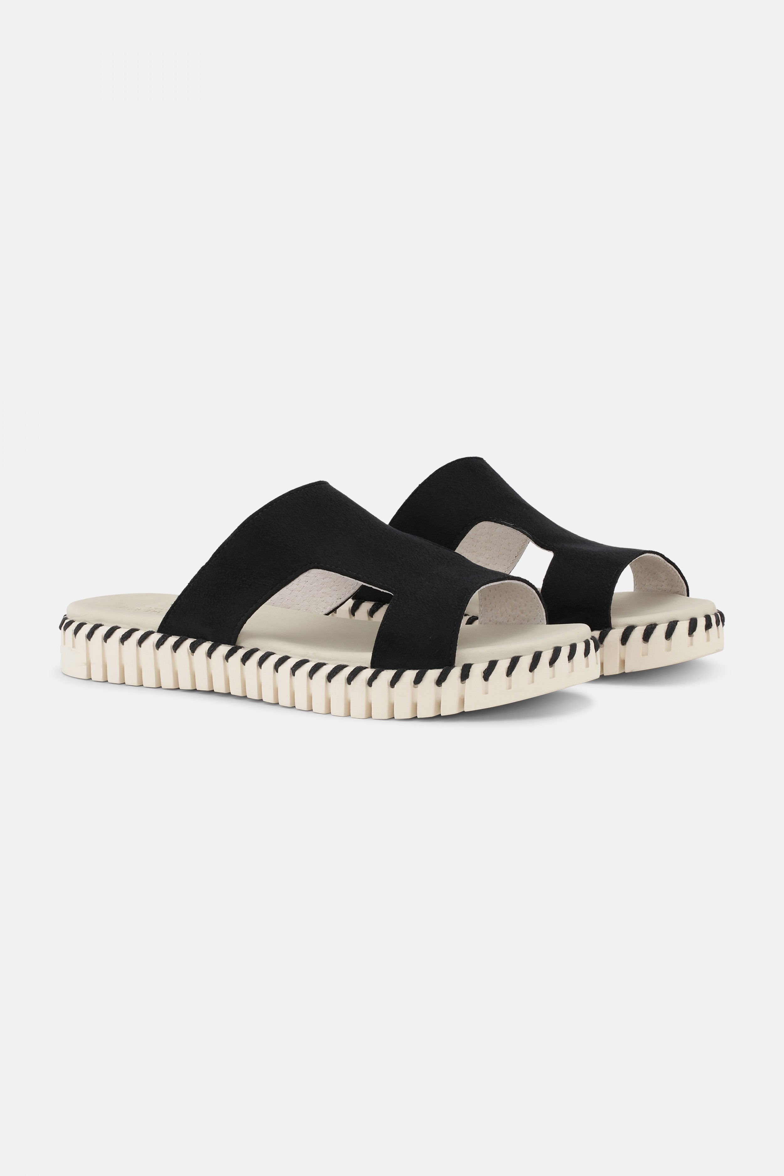 Instapsandalen TULIP1675 | Black | Sandals | Ilse Jacobsen