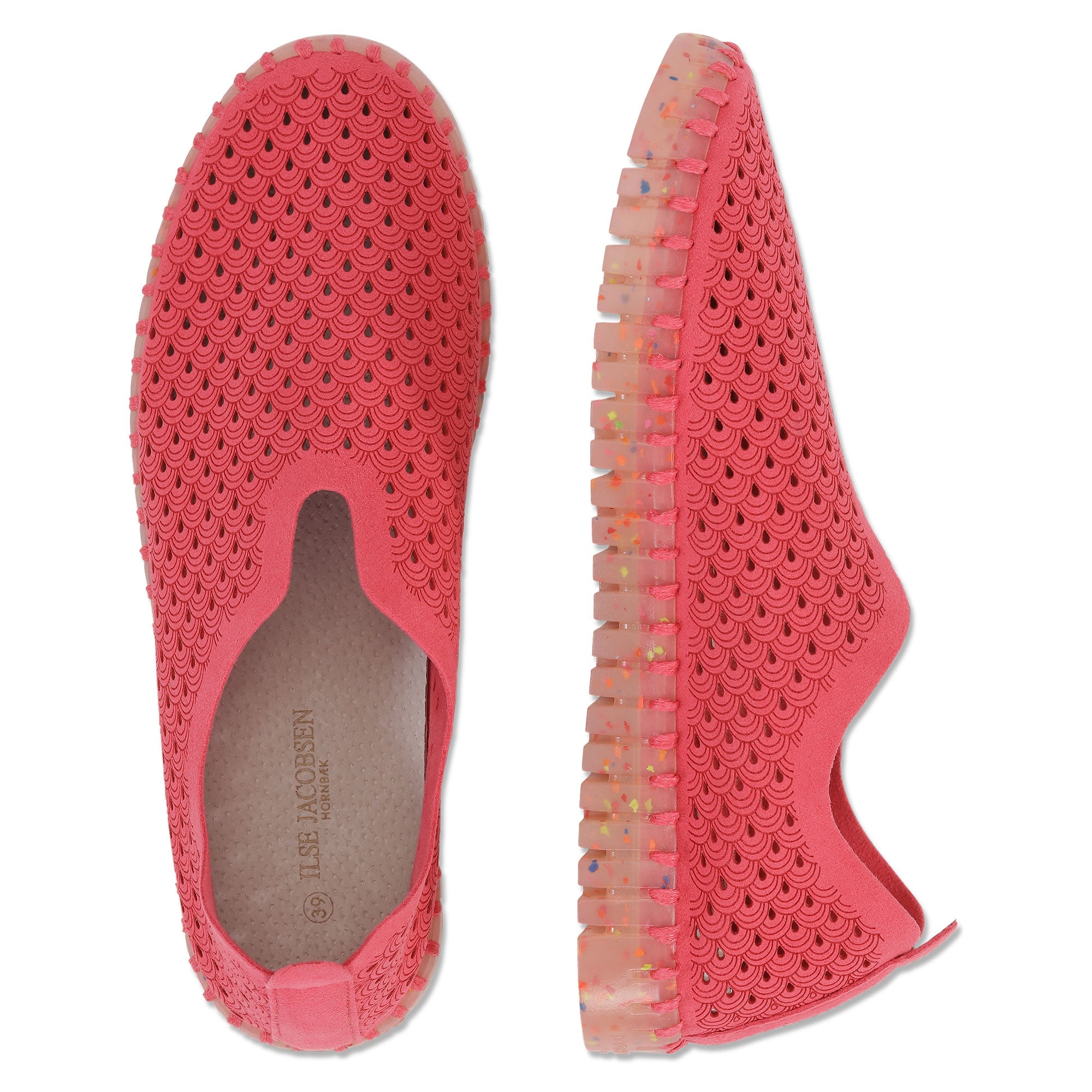 Instappers TULIP3072 gespikkelde zool | Viva Magenta | Shoes | Ilse Jacobsen