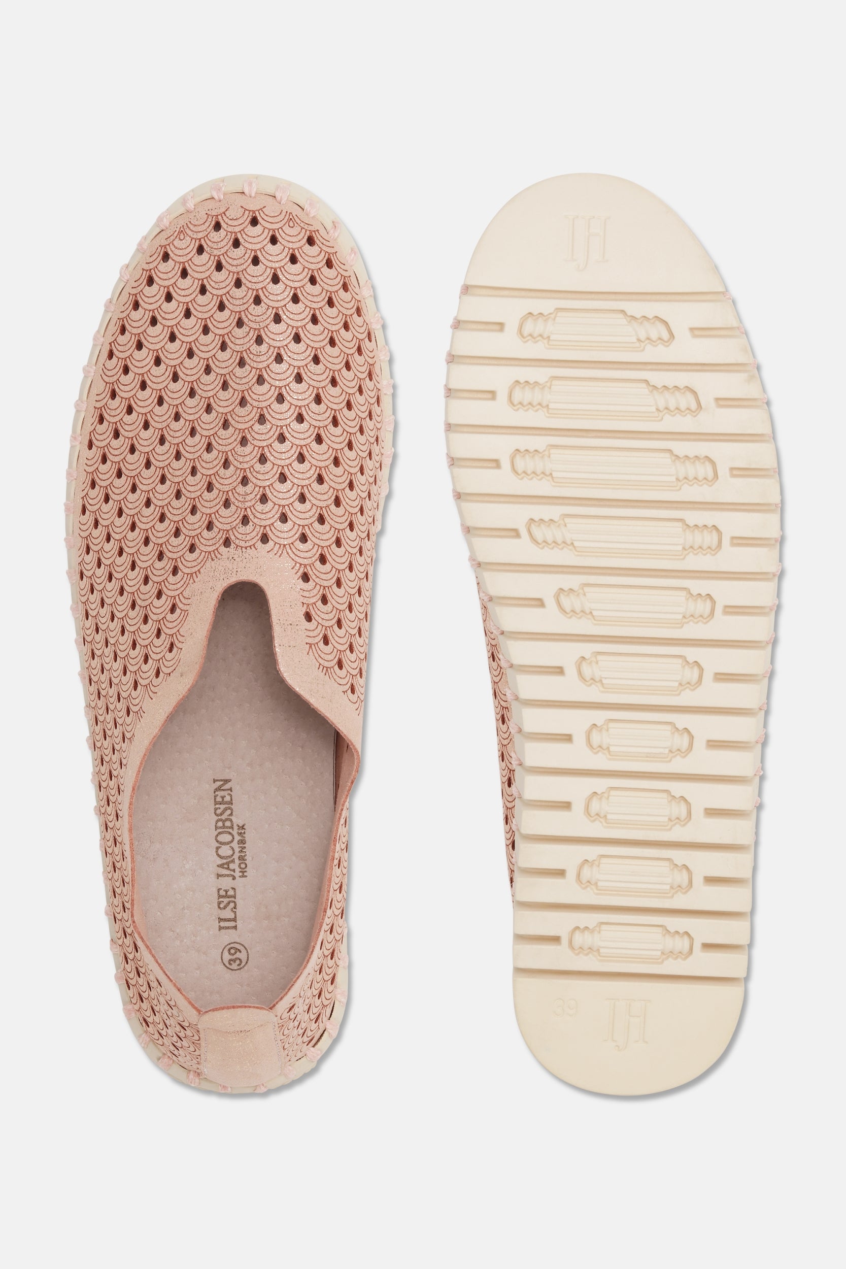 Tulip Instapper met glitter TULIP3223 | Adobe Rose Pearled Ivory | Shoes | Ilse Jacobsen