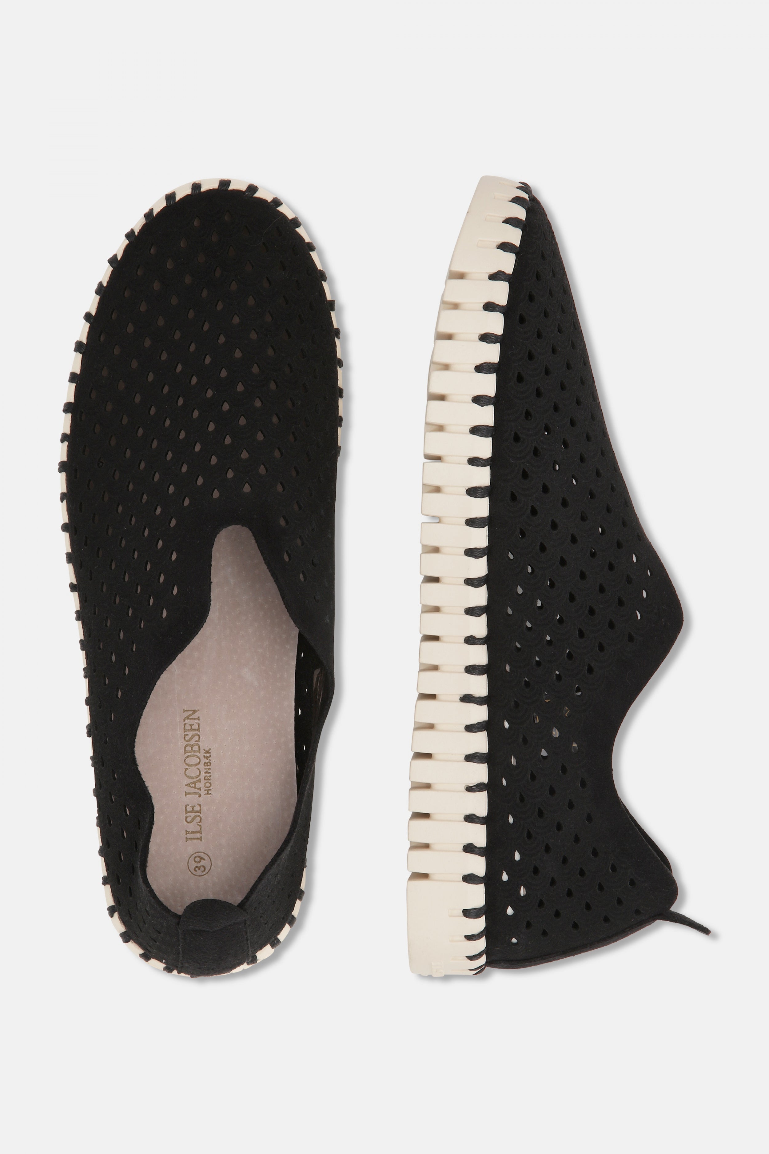 Instappers TULIP3275 beige zool | Black | Shoes | Ilse Jacobsen