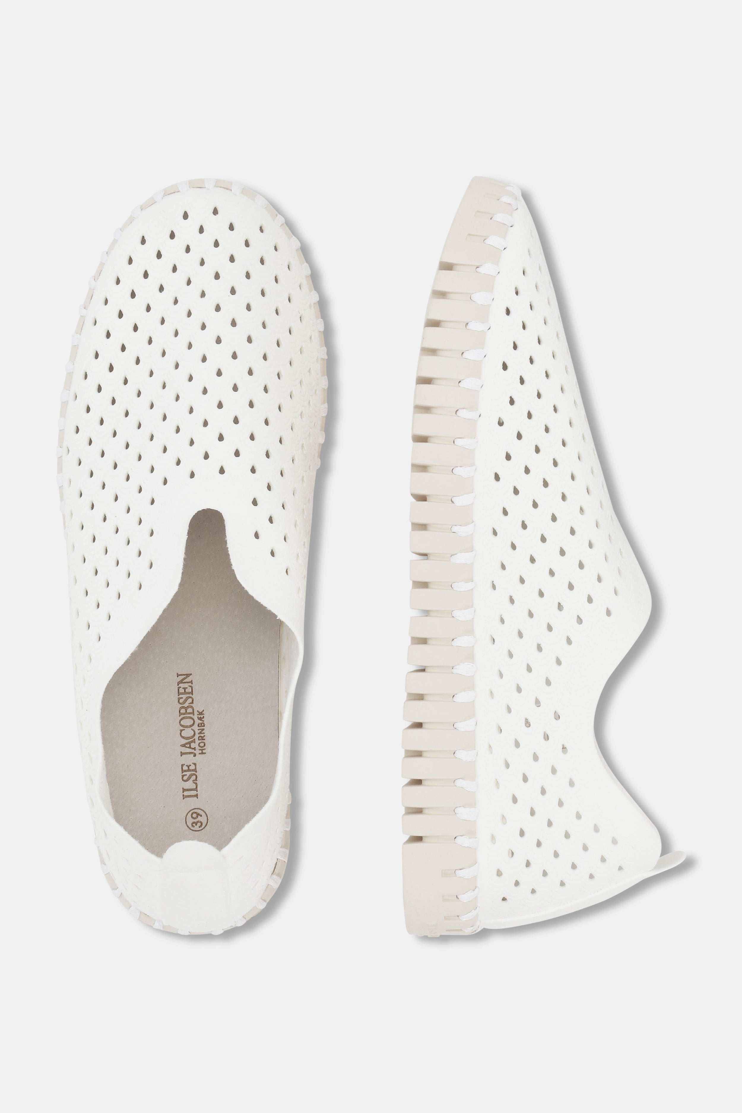 Instappers TULIP3275 beige zool | White | Shoes | Ilse Jacobsen